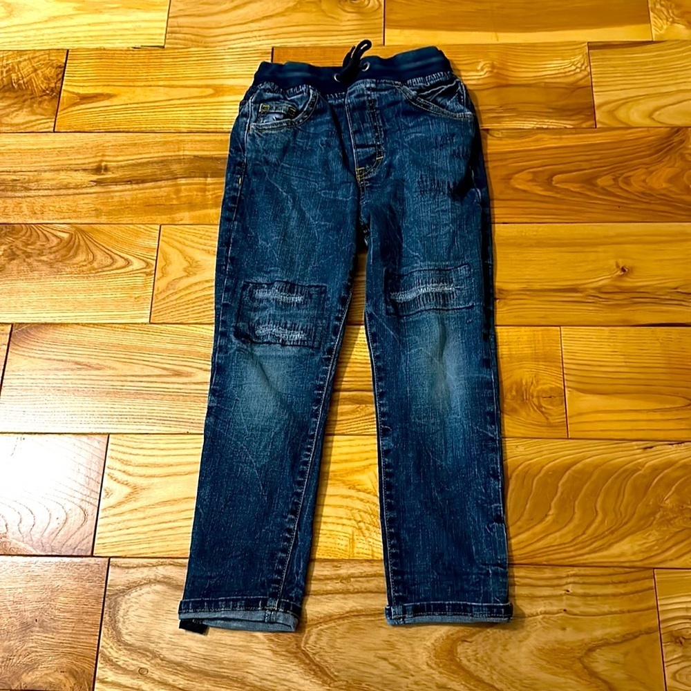 Gymboree Boys Pull On Slouch Jeans, Sz 5/6